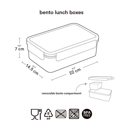 Boîte à déjeuner bento - Amis de la forêt – vue 6 – A Little Lovely Company