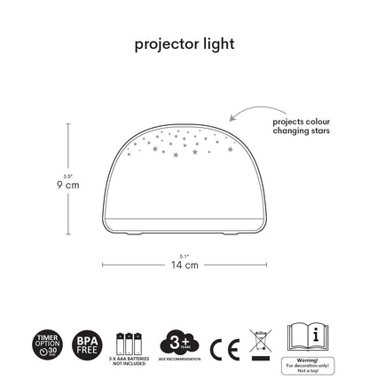 Veilleuse projecteur - Papillons – vue 6 – A Little Lovely Company