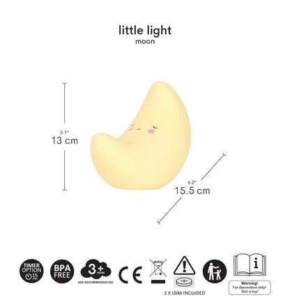 Petite veilleuse - Lune – vue 4 – A Little Lovely Company