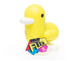 Tirelire Canard Jaune Fluo
