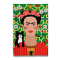 Torchon Frida Kahlo et son Chat