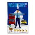 Geschirrtuch US-Kapitol in Washington mit Enten
