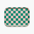 Peach Tulip CHECKER Rectangular Serving Tray - 27x20 cm