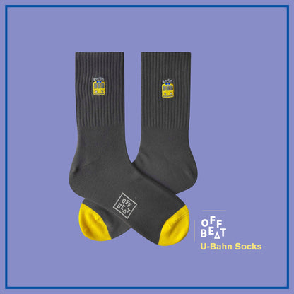 Chaussettes Brodées U-Bahn de Berlin
