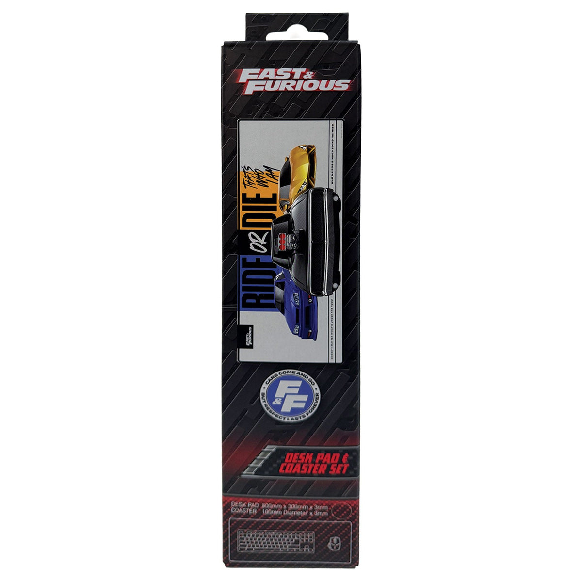 Desk pad & set de sous-verres Fast & Furious - ‘Ride or Die’