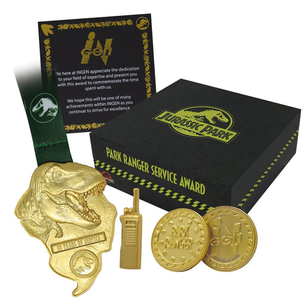 Objet collector Jurassic Park - Park Ranger Service Award