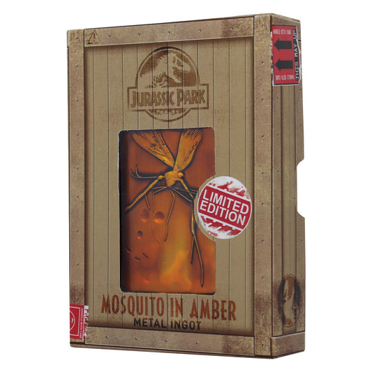 Jurassic Park Collector Metal Ingot - Mosquito in Amber