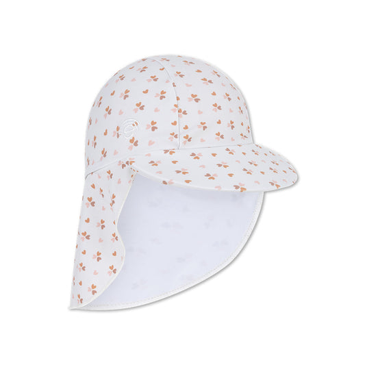 UV Sun Cap - Old Pink - Cozy Hearts