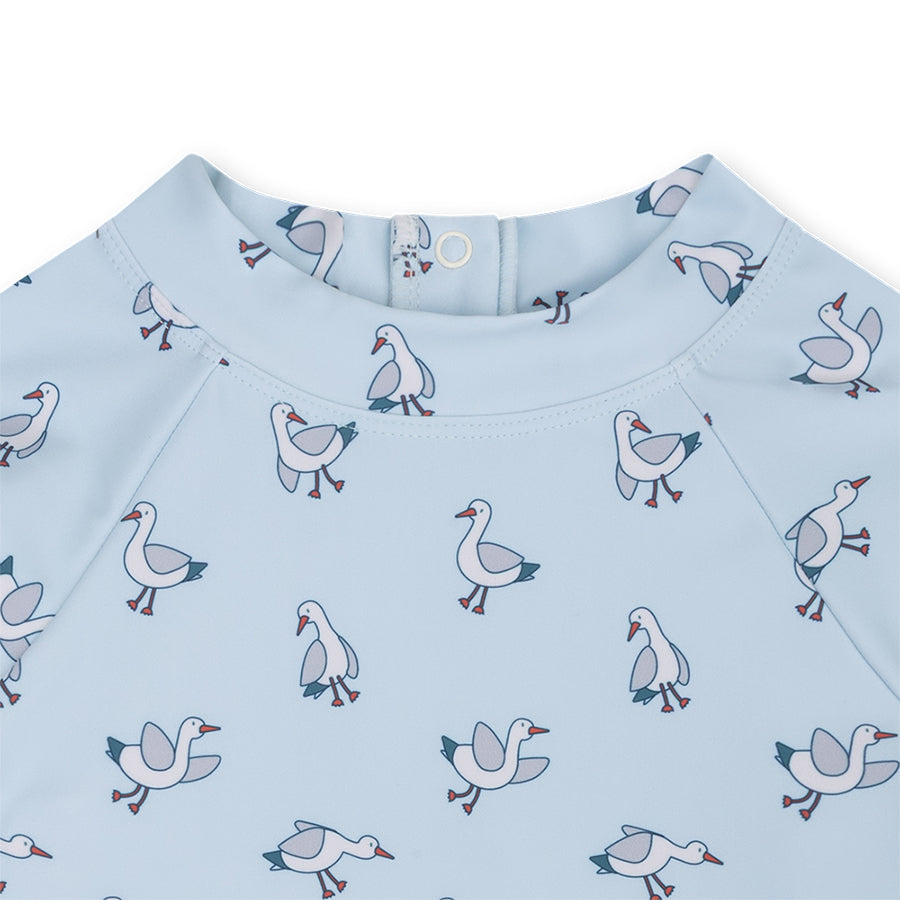 UV Swimming T-Shirt Long Sleeves - Blue - Little Seagull