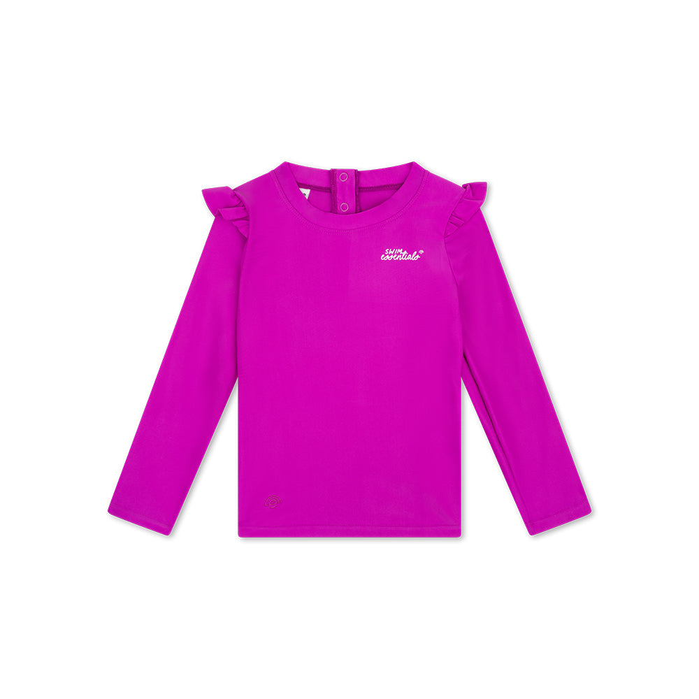 UV Swimming T-Shirt Long Sleeves - Purple - Wild Fucsia