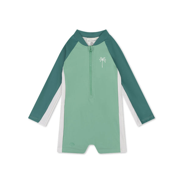 UV Swimsuit Boys - Green - Feeling Beachy