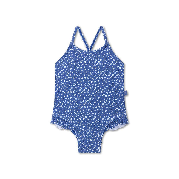 Swimsuit Girls - Blue - Leopard