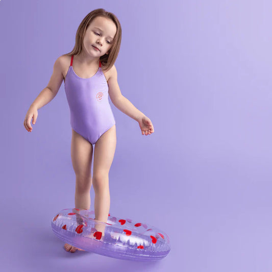 Girls' Swimsuit - Purple - Iconic Tones