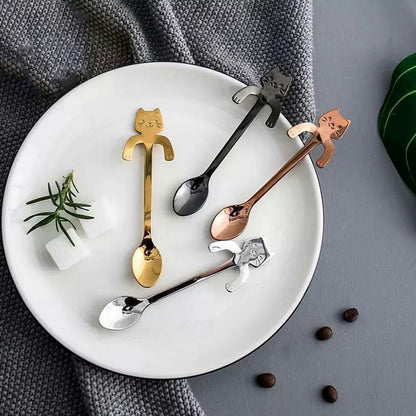 Cuillères à café Chatons – Set de 4
