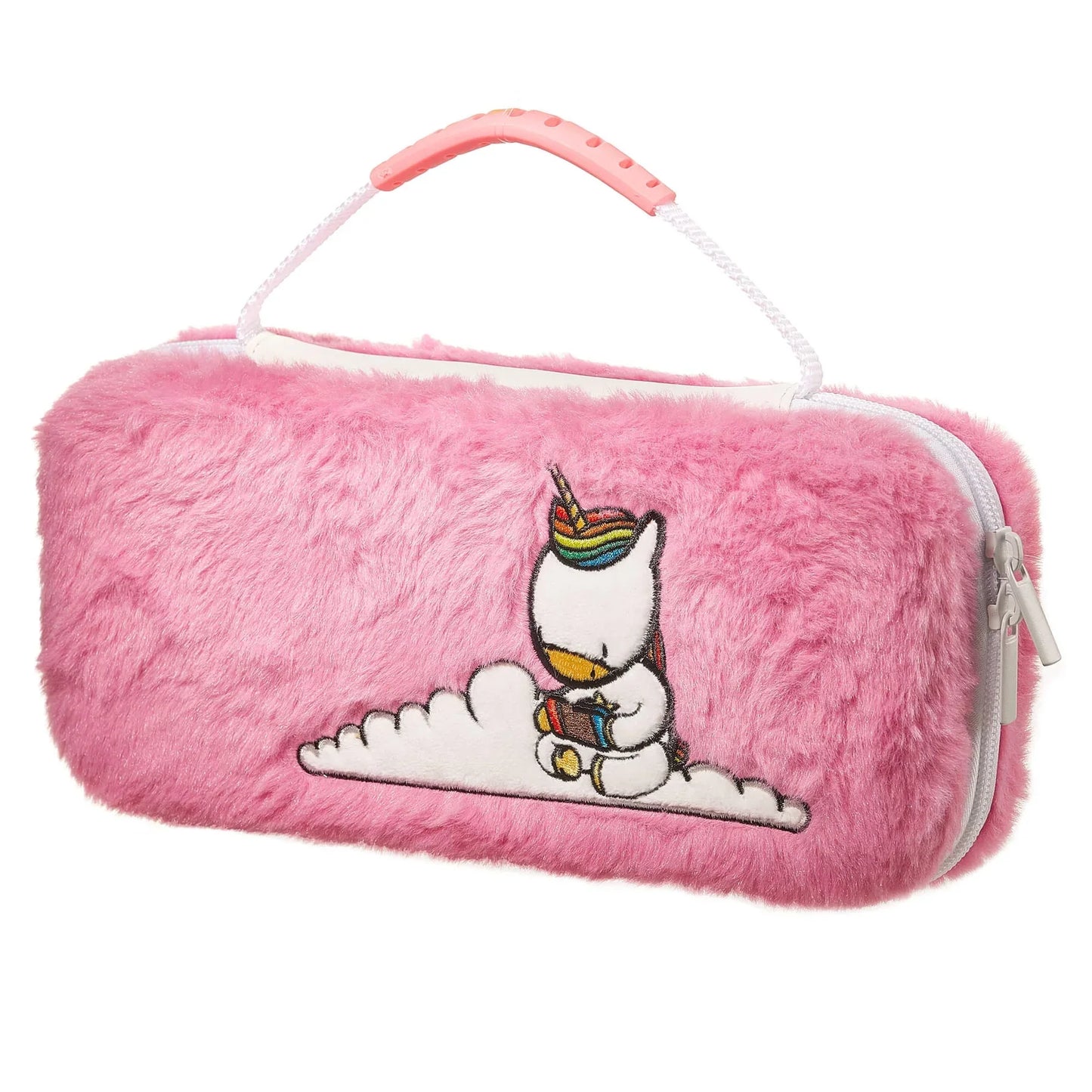Nintendo Switch Case - Licorne Fluffy Rose