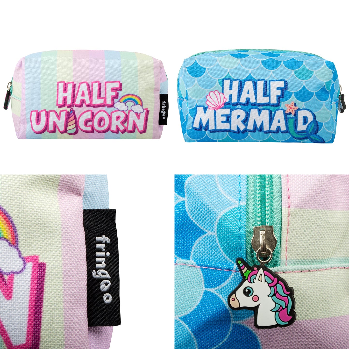 Half & Half Trousse scolaire ou de maquillage