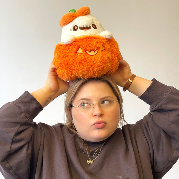 Peluche Mini Squishable – Fantôme Citrouille