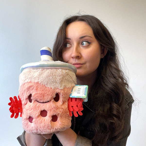 Peluche Mini Squishable – Axolotl Bubble Tea