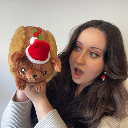 Peluche Mini Squishable – Teckel Hot-Dog Festif