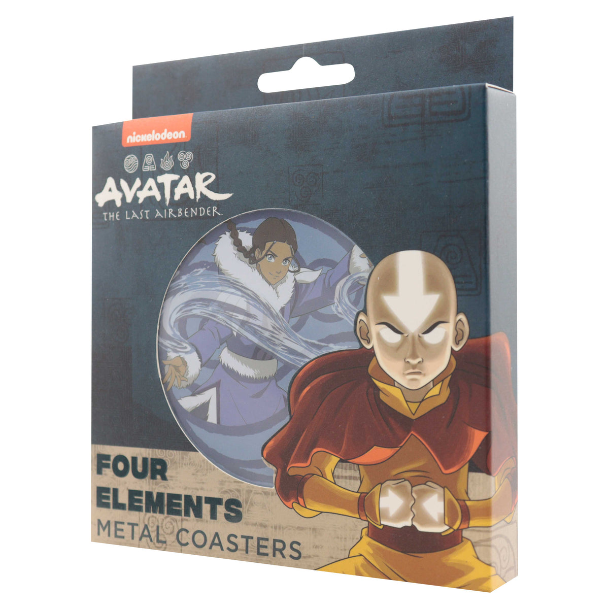 Set de 4 sous-verres métal embossés Avatar : Le Dernier Maître de l’Air