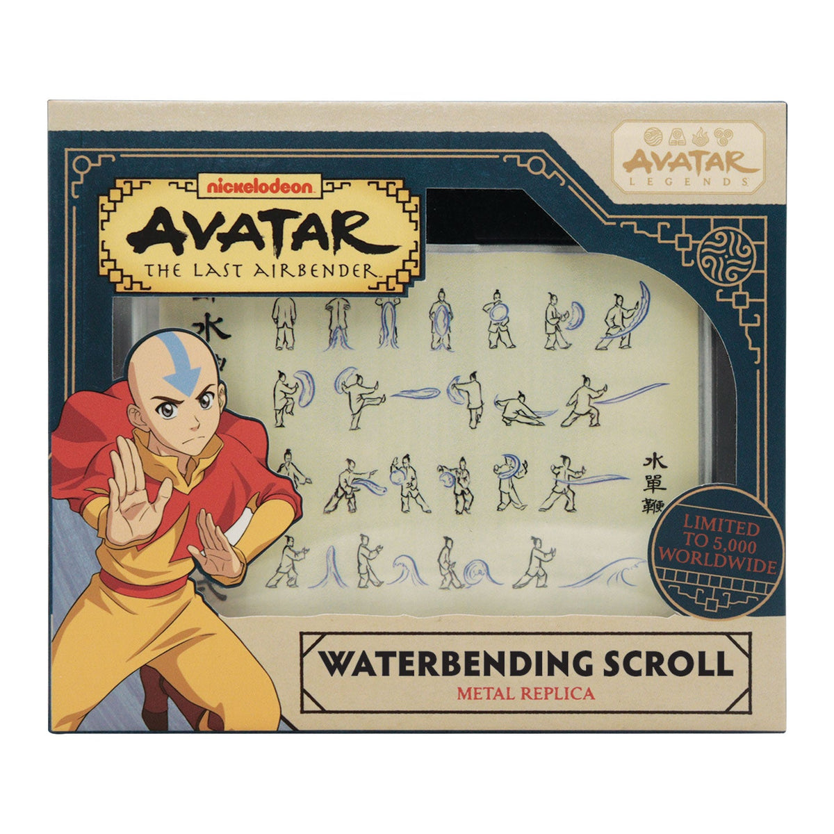 Réplique collector Avatar : Le Dernier Maître de l’Air - Waterbending Scroll Metal