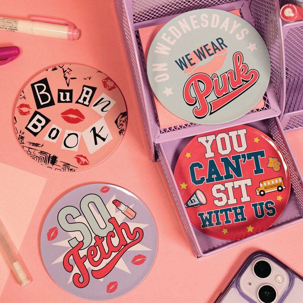 Set de 4 sous-verres métal imprimés Mean Girls