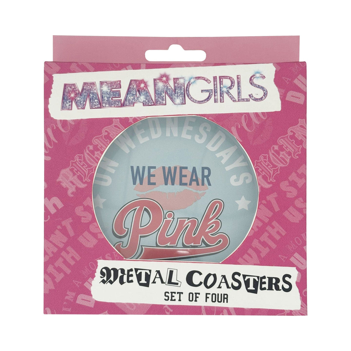 Set de 4 sous-verres métal imprimés Mean Girls
