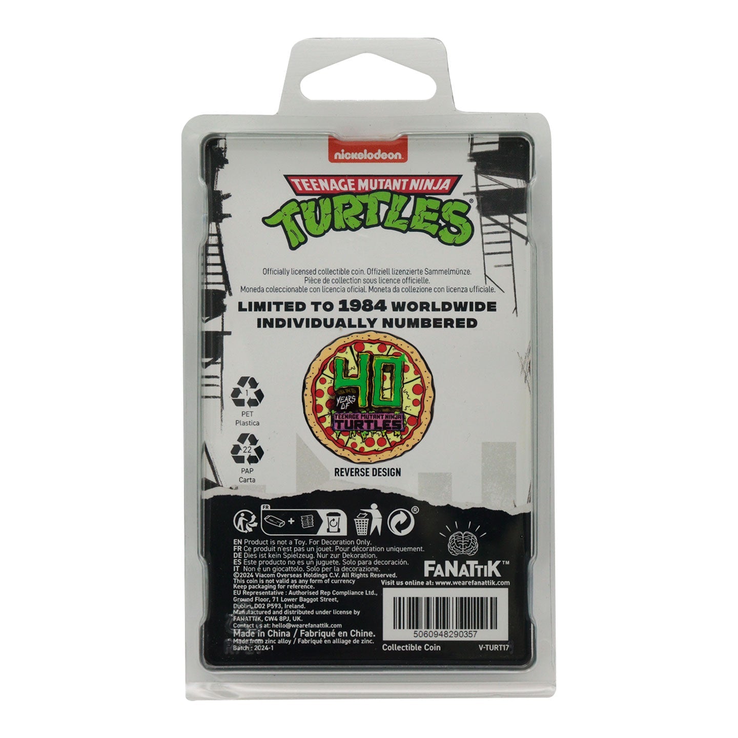 Teenage Mutant Ninja Turtles Collectible Coin - Pizza (Limited Edition) 