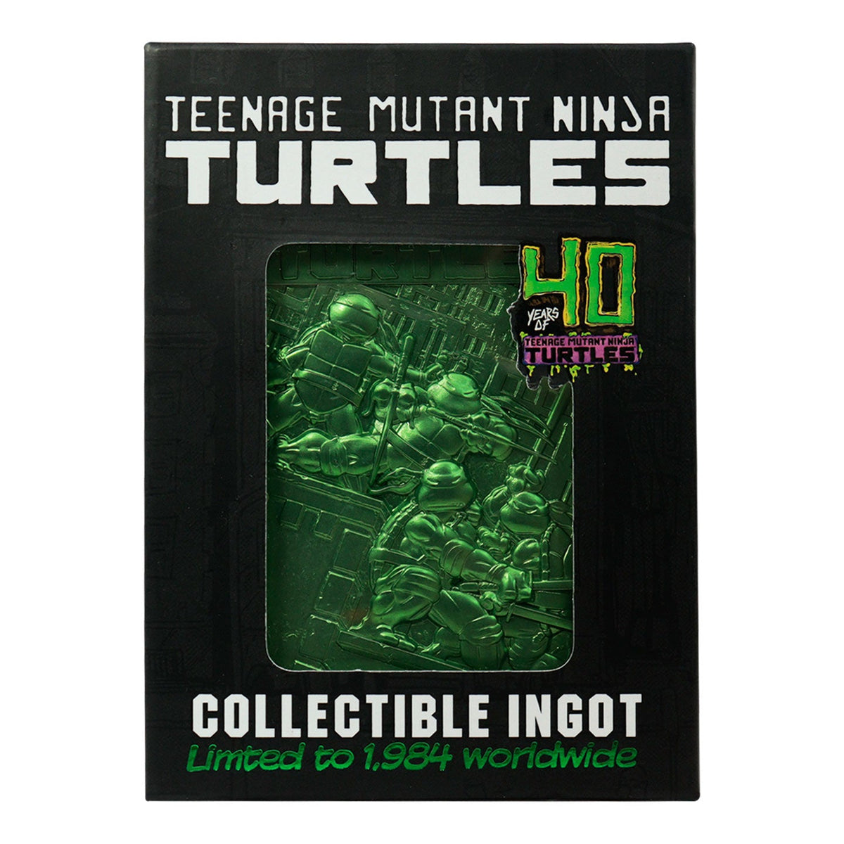 Lingot collector Tortues Ninja - 40th Anniversary Green