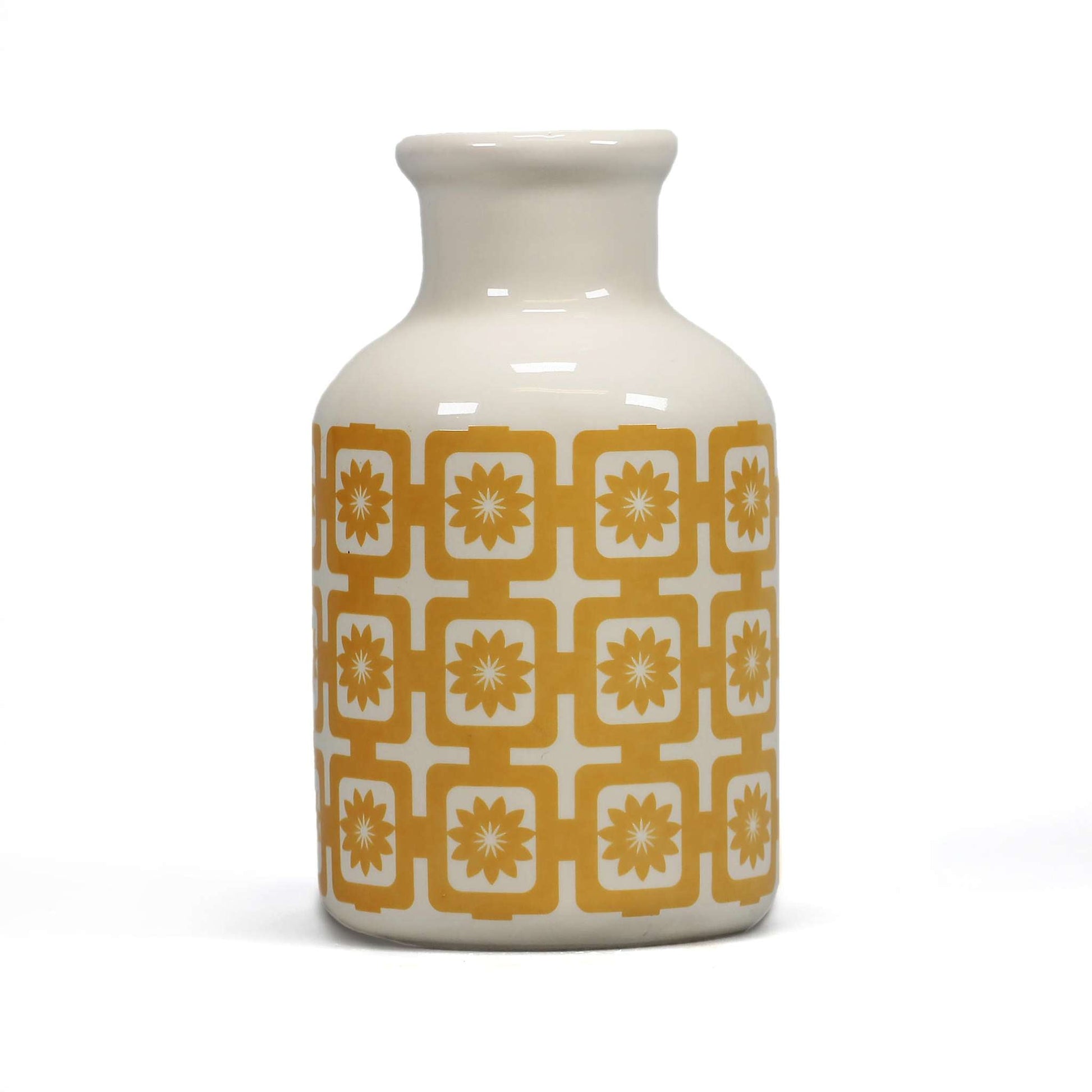 Carreaux de vase en céramique Design jaune