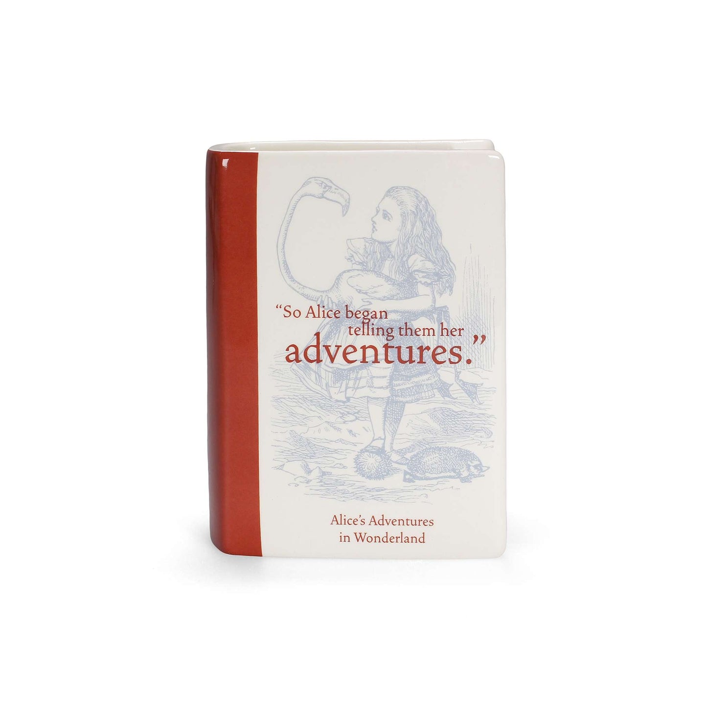 Vase Alice au pays des merveilles - en Forme de Livre