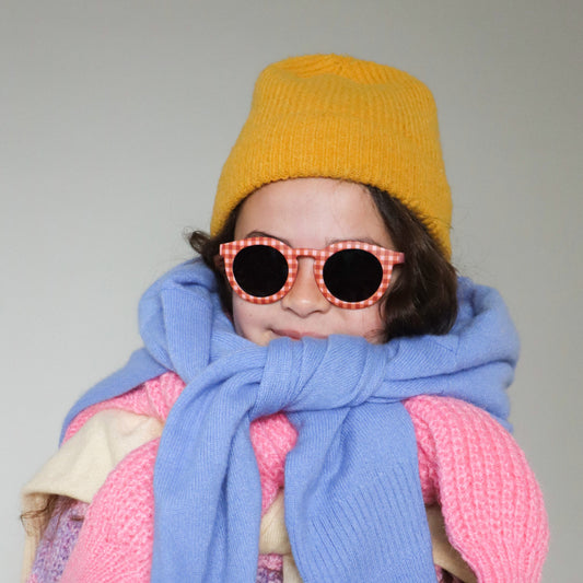 Lunettes de soleil Enfant Hop'Pop – CAT 3 – Vichy Rose