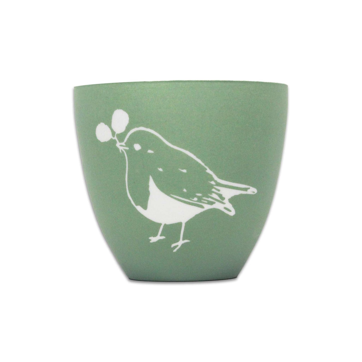 RSPB Robin Ceramic Tealight Holder - 8 cm