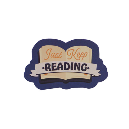 Just Keep Reading Vinyl Sticker