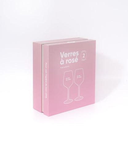 Set of two glasses - Rosé life