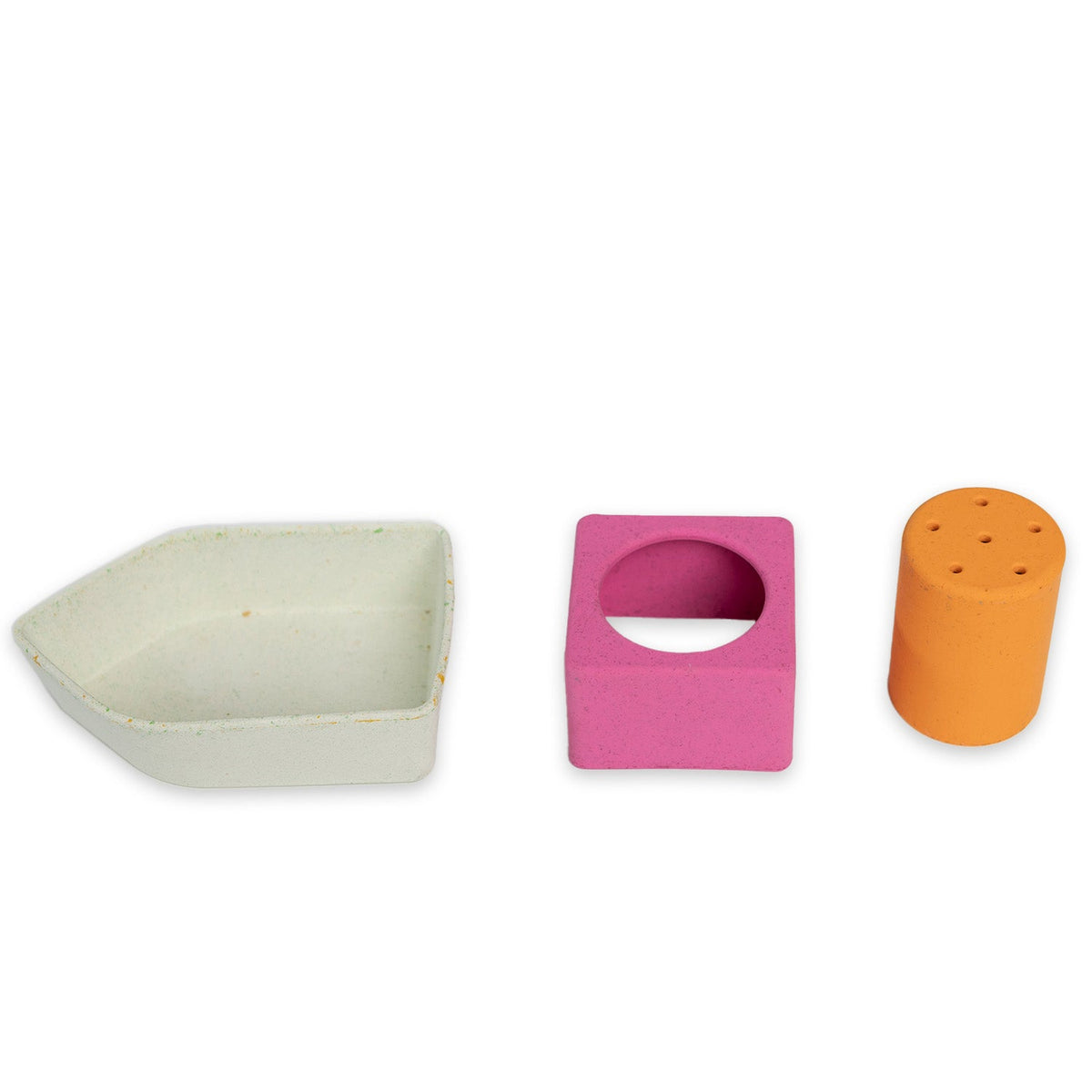 Bateau de bain en caoutchouc recyclé orange