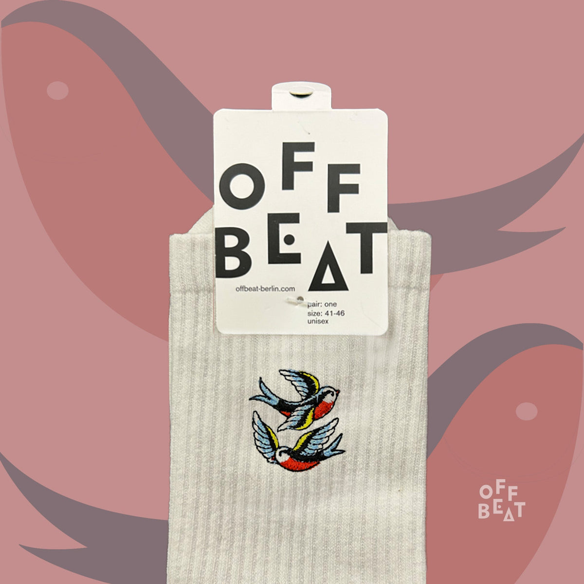 Chaussettes Brodées Hirondelle