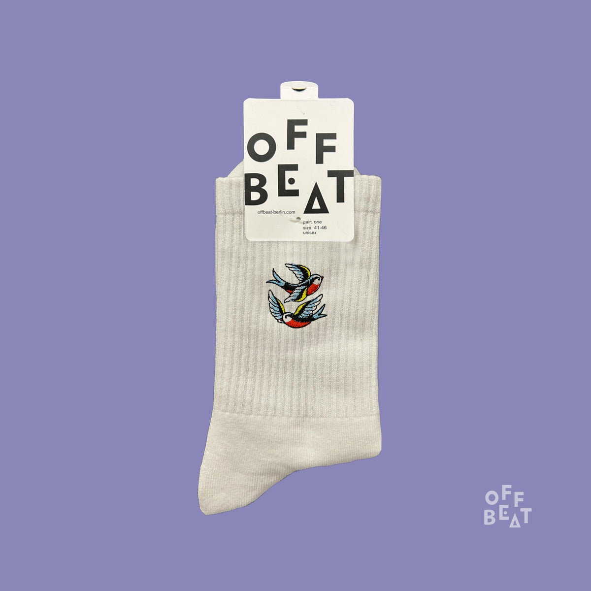 Chaussettes Brodées Hirondelle