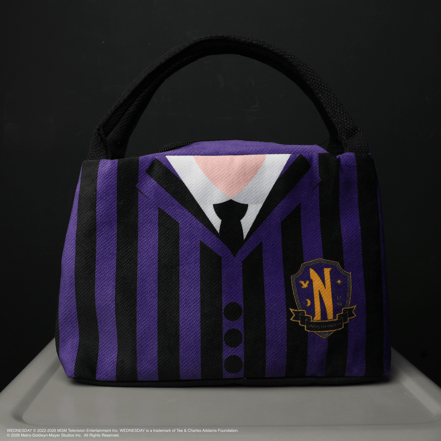Nevermore Black & Purple Lunch Bag
