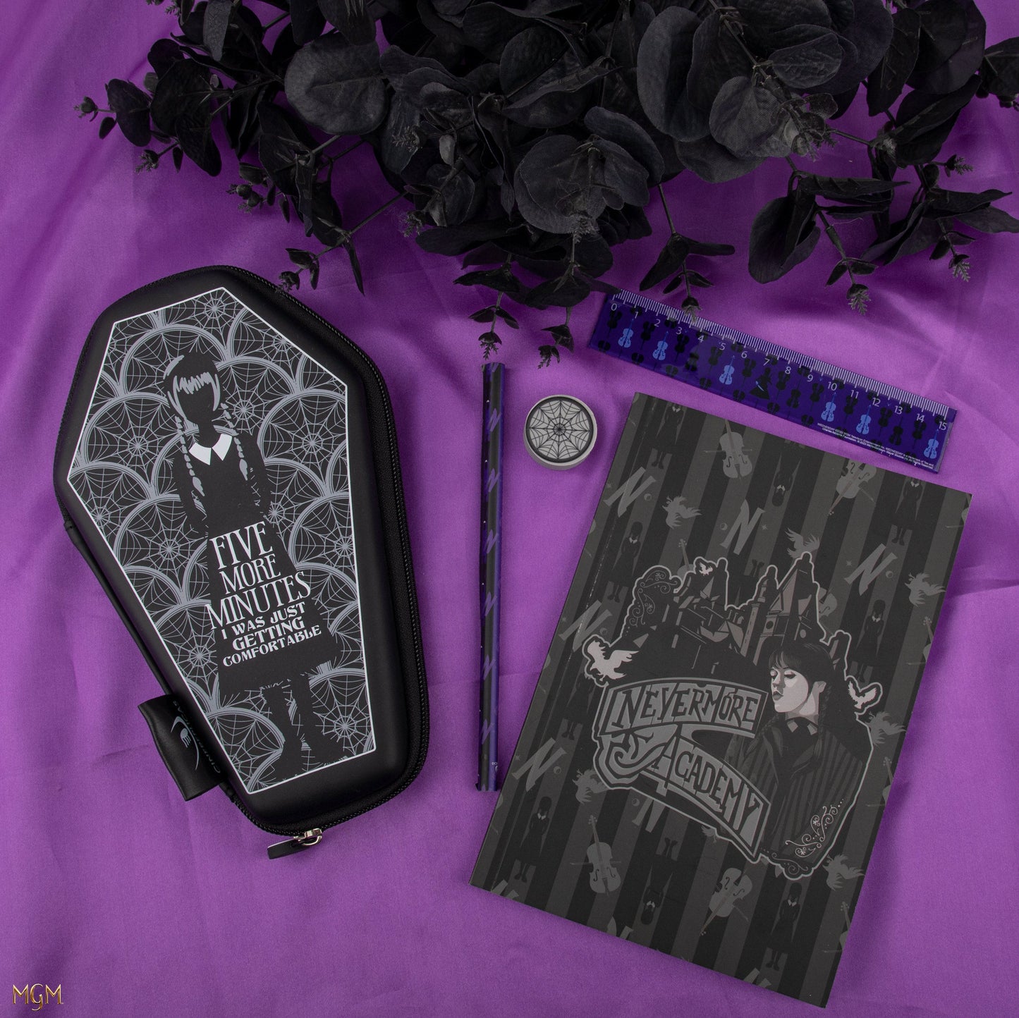 Wednesday Coffin Stationery Set