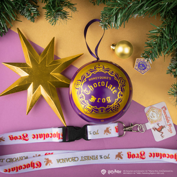 Christmas Capsule Neck Strap & Chocolate Frog Pin