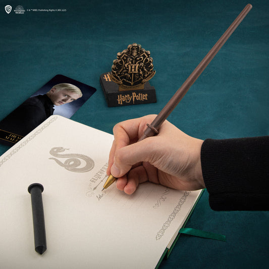 Wand pen with stand & lenticular Draco Malfoy bookmark