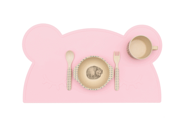 Powder Pink Silicone Table Set