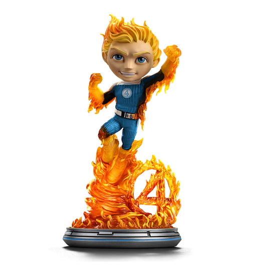Human Torch Statue (Blue Suit Variant) - Fantastic Four - Minico - Iron Studios