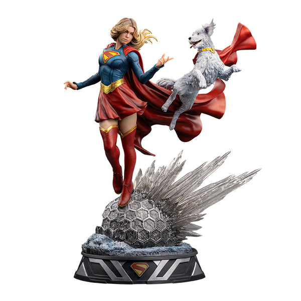 Supergirl & Krypto Statue - Supergirl Movie - Art Scale 1/10 - DC Comics