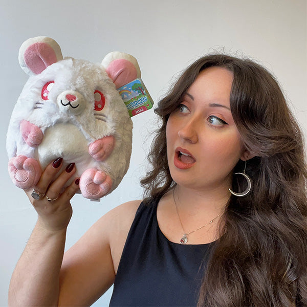 Peluche Mini Squishable – Rat Blanc