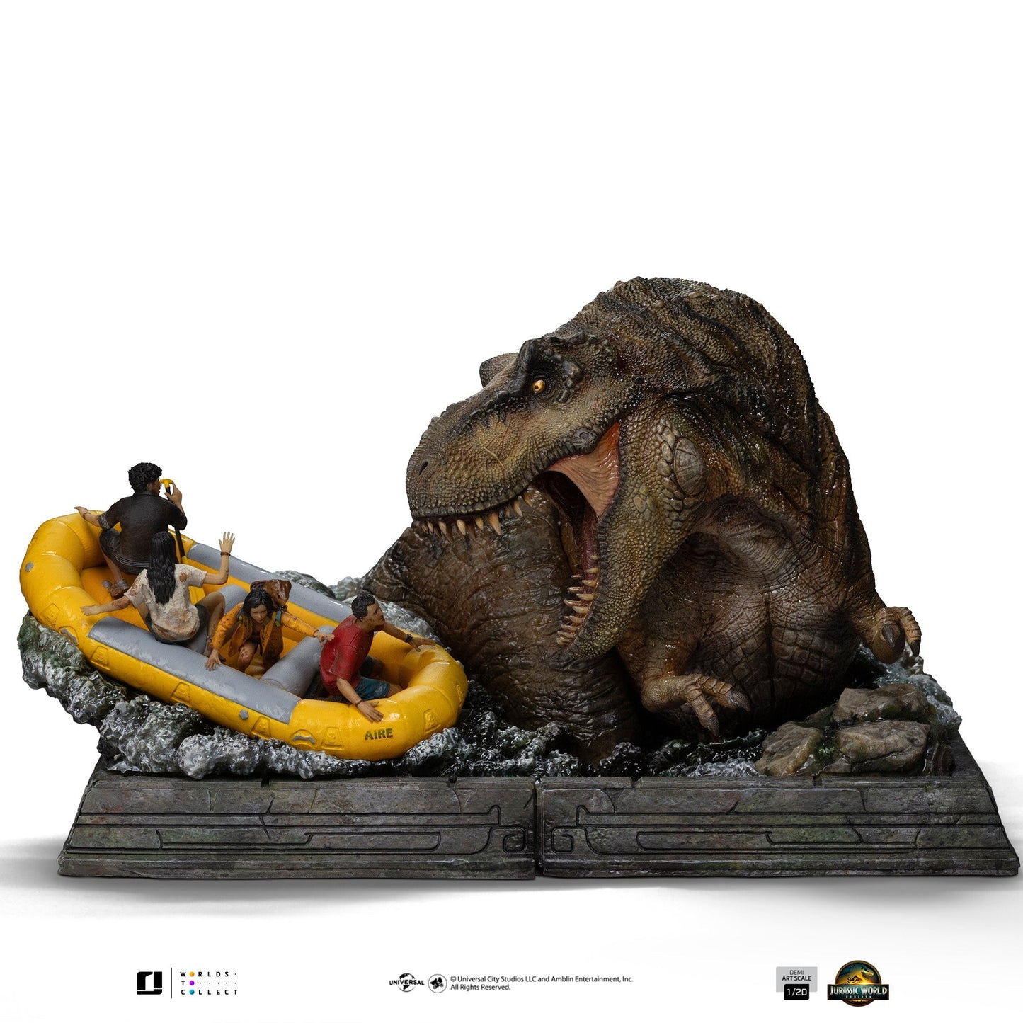 Pre-Order - T-Rex River Scene Statue - Jurassic World: Rebirth - Demi Art Scale 1/20 - Iron Studios