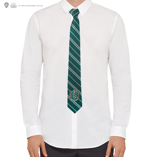 Slytherin Woven Crest Tie Adults