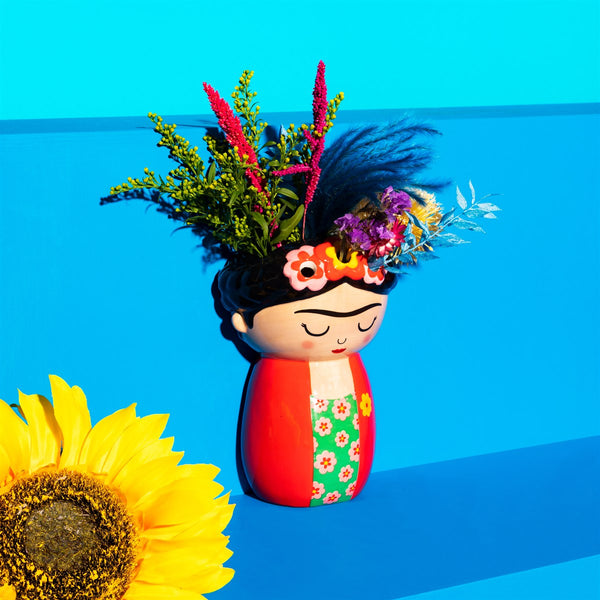 Red Frida Kahlo Wall Planter