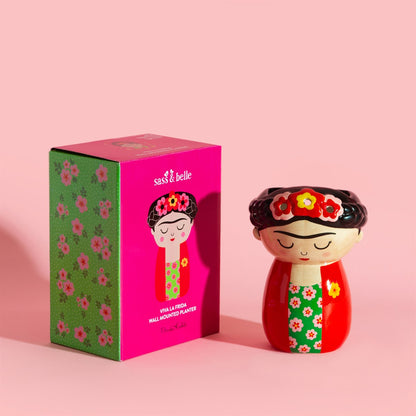 Red Frida Kahlo Wall Planter